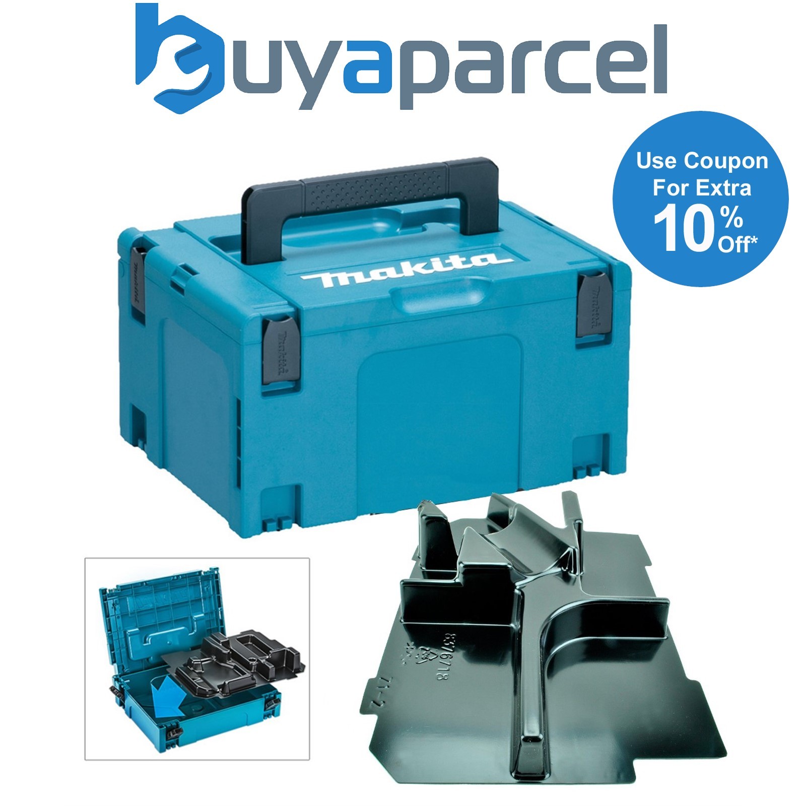 Makita 18v Cordless Multi Tool Makpac Tool Case and Inlay for DTM40 DTM50 DTM51