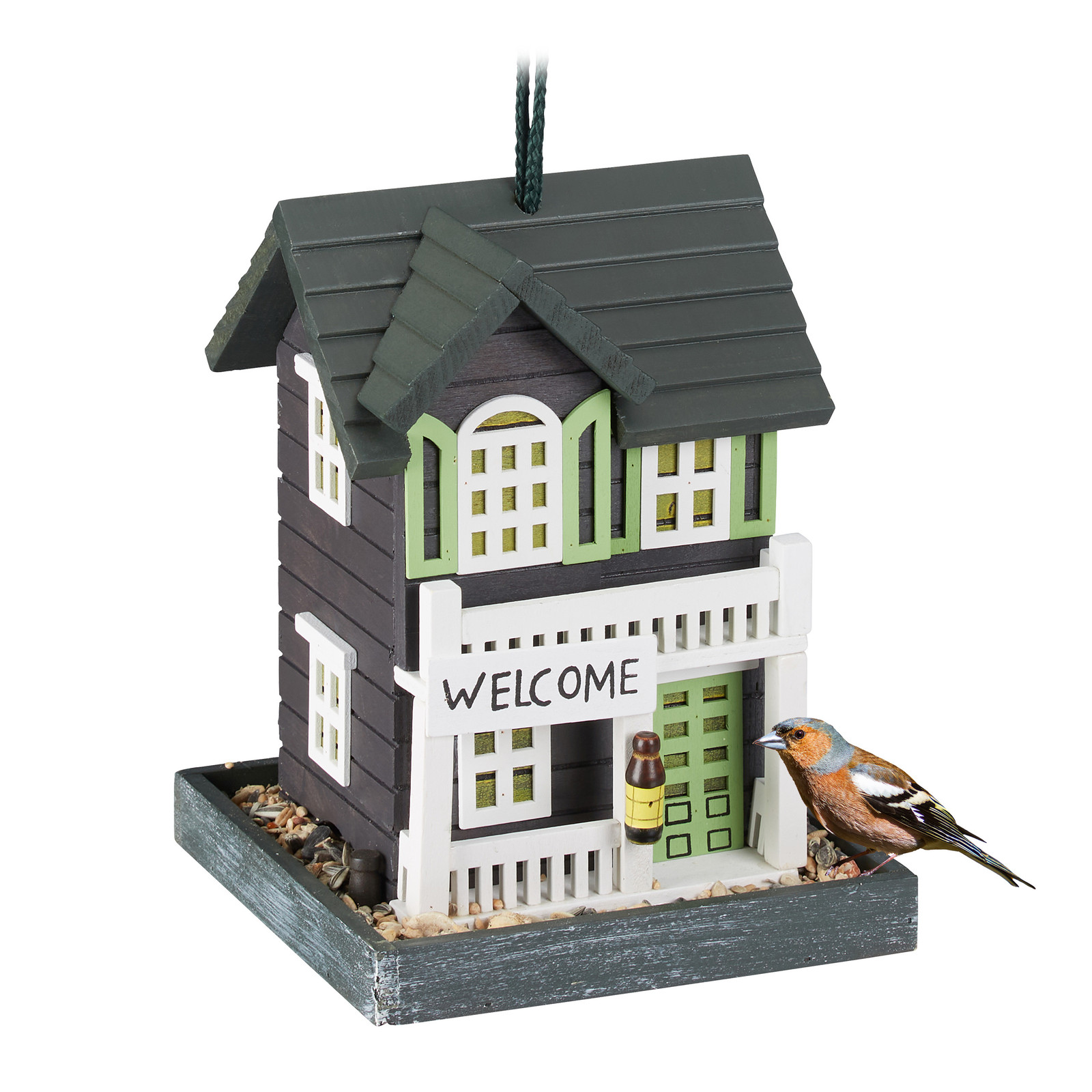Bird house Multi-coloured Lightweight Bird feeding station Hanging bird feeder