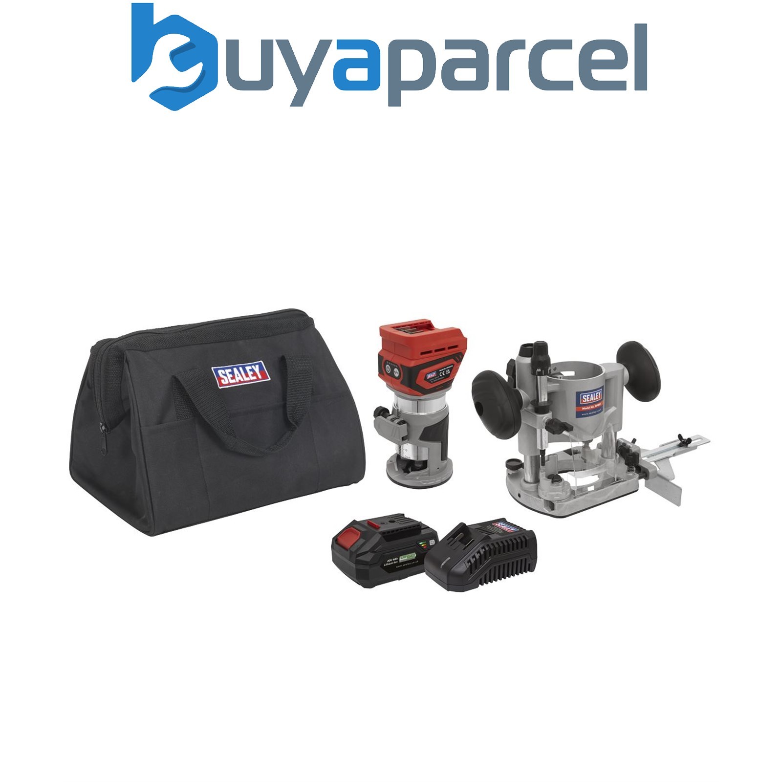 Sealey CP20VTRKIT1 SV20 Series Cordless Trimming Router Kit 20V 4Ah