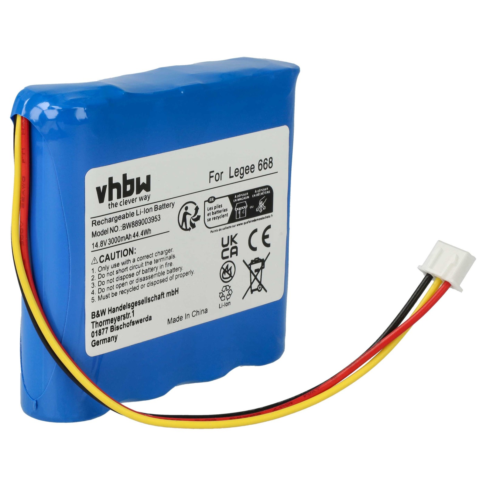 Battery for Hobot HB668P108 3000mAh 14.8V