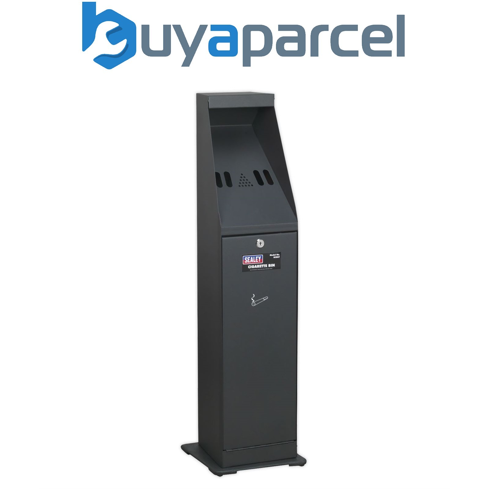 Sealey RCB07 Cigarette Bin Metal Black