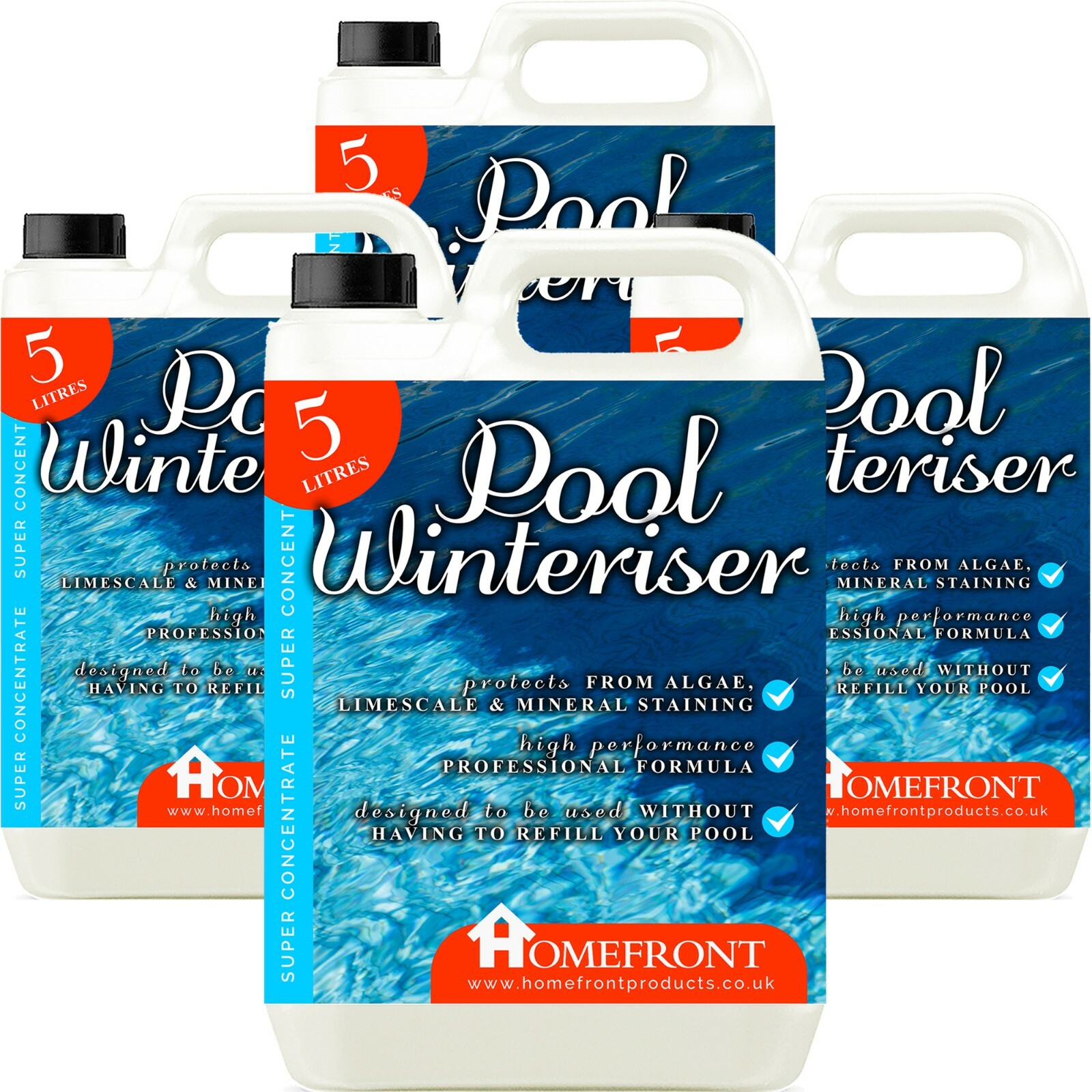 Homefront Swimming Pool Winteriser Prevents Algae Mineral Staining and Scale 20L