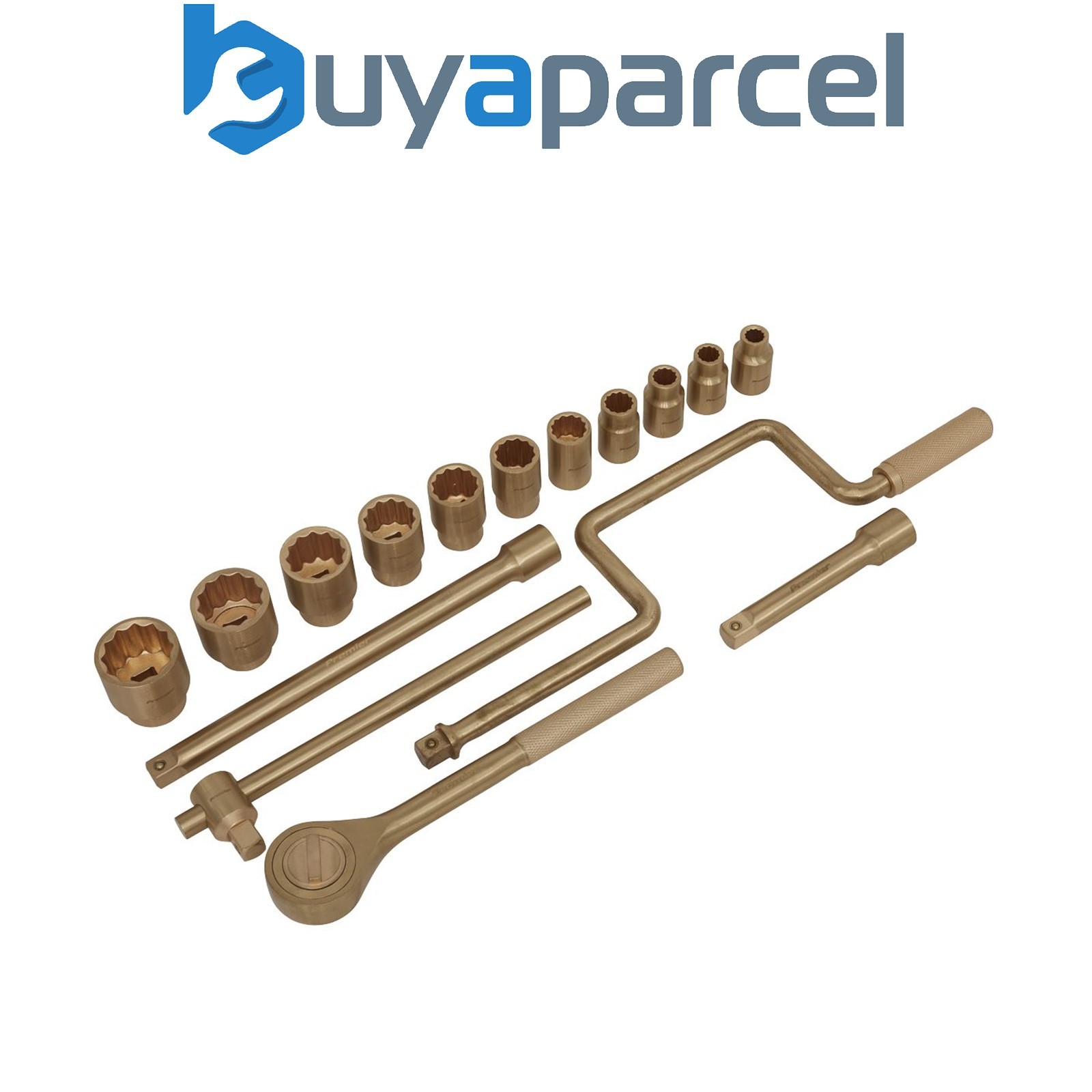Sealey NS124 Premier Non-Sparking Socket Set 1/2"Sq Drive 17pc