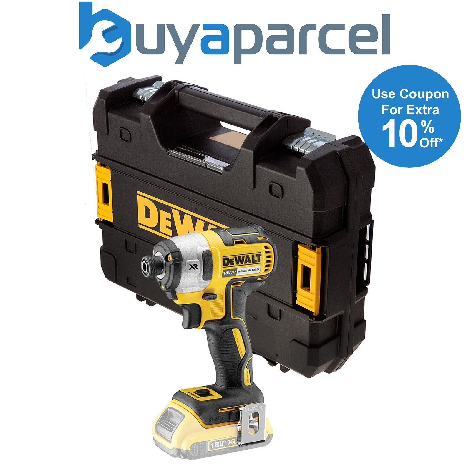 Dewalt DCF887N 18V XR G2 Brushless 3 Speed Impact Driver Bare Unit + Tstak Case