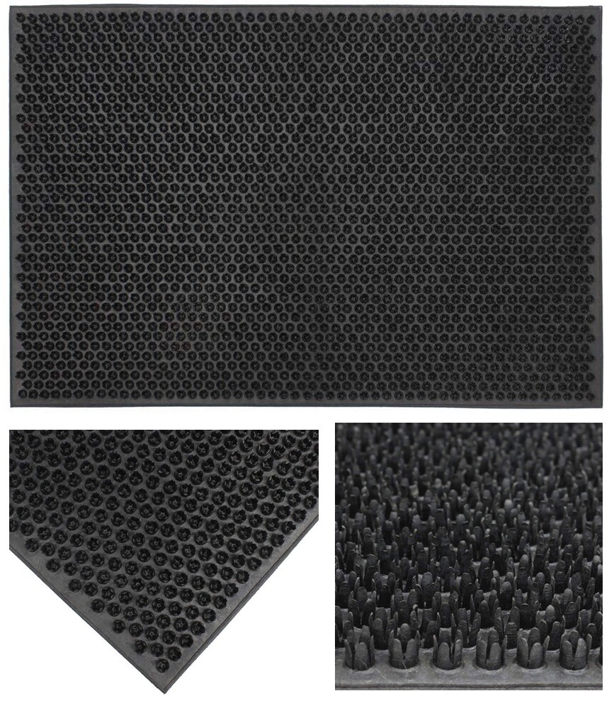 Grass Turf Look Rubber Door Mat Entrance Indoor Outdoor Astro Artificial Scraper