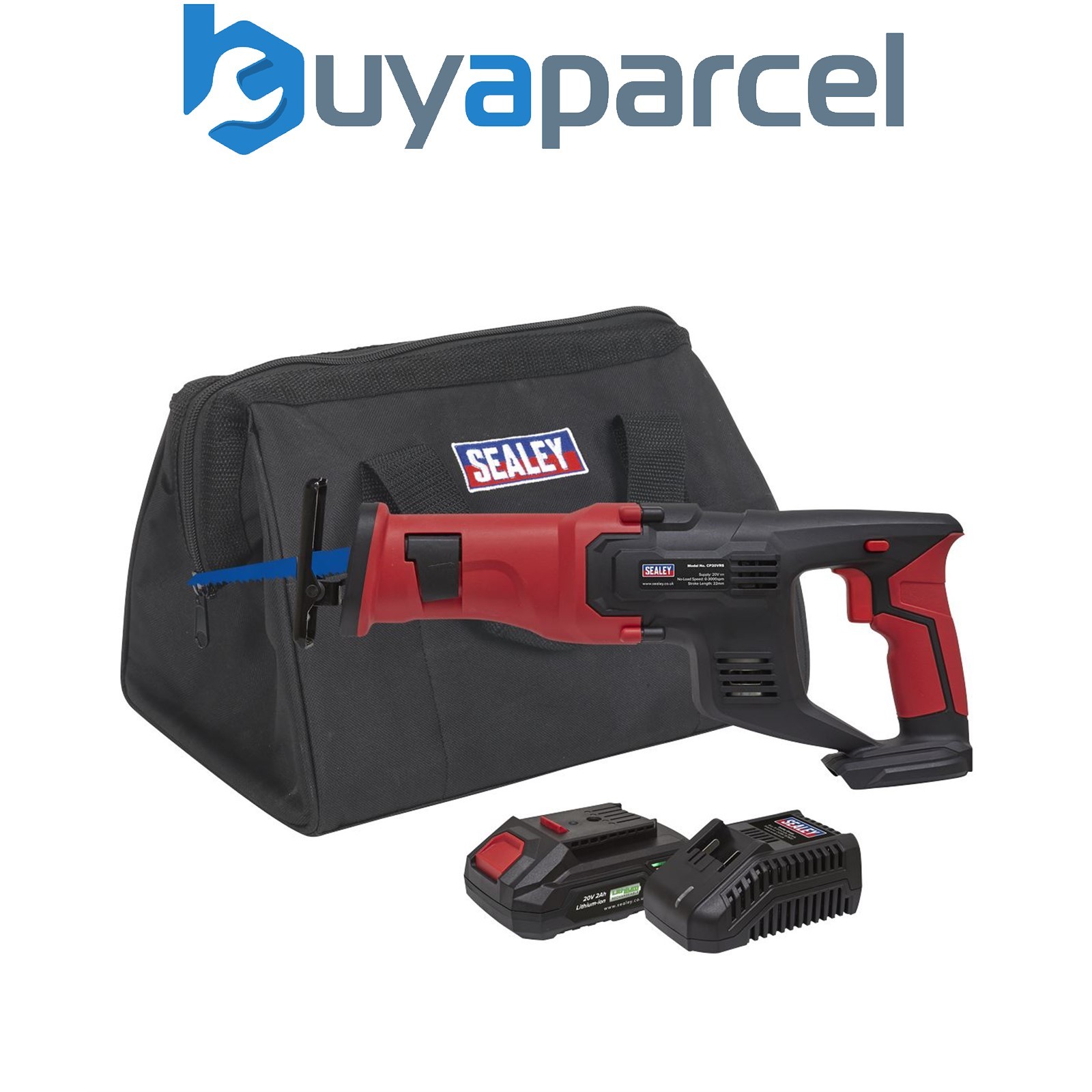 Sealey CP20VRSKIT1 SV20 Series Cordless Reciprocating Saw 20V 2Ah