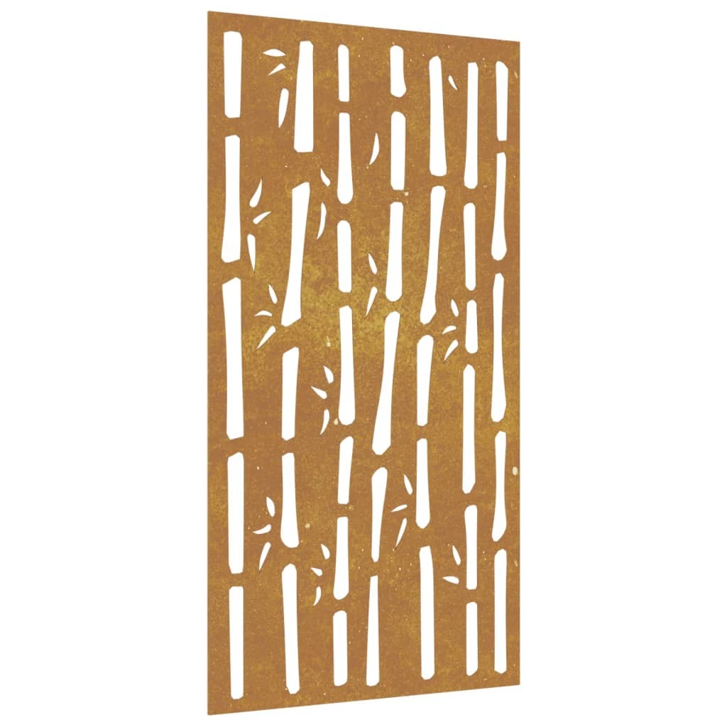 Garden Wall Decoration Art Decor Corten Steel Bamboo Design vidaXL