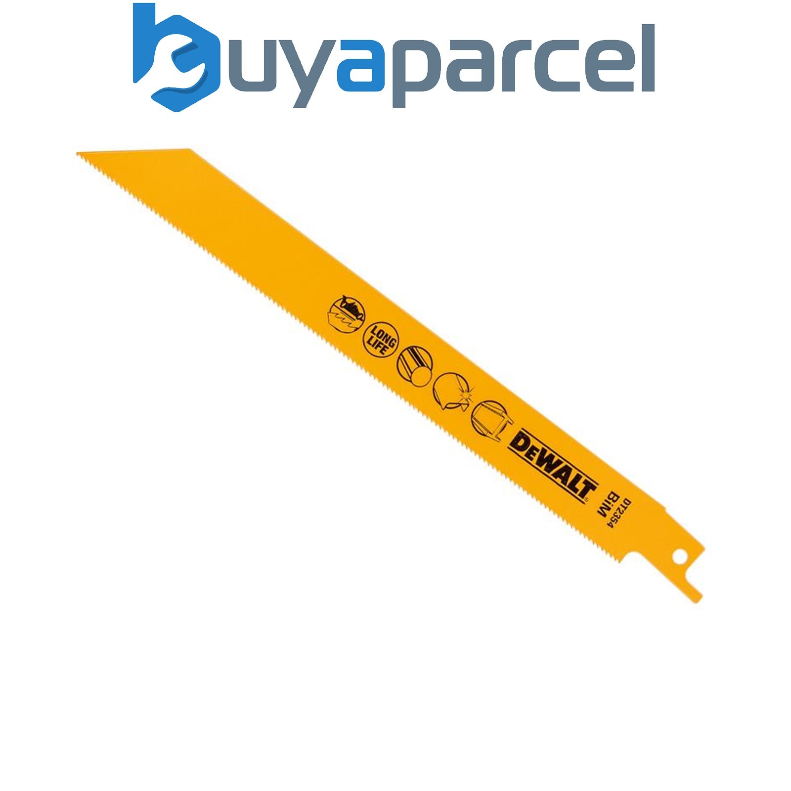 5 x Dewalt DT2354-QZ Bi-Metal Reciprocating Blade for Metal 203mm x 18 TPI