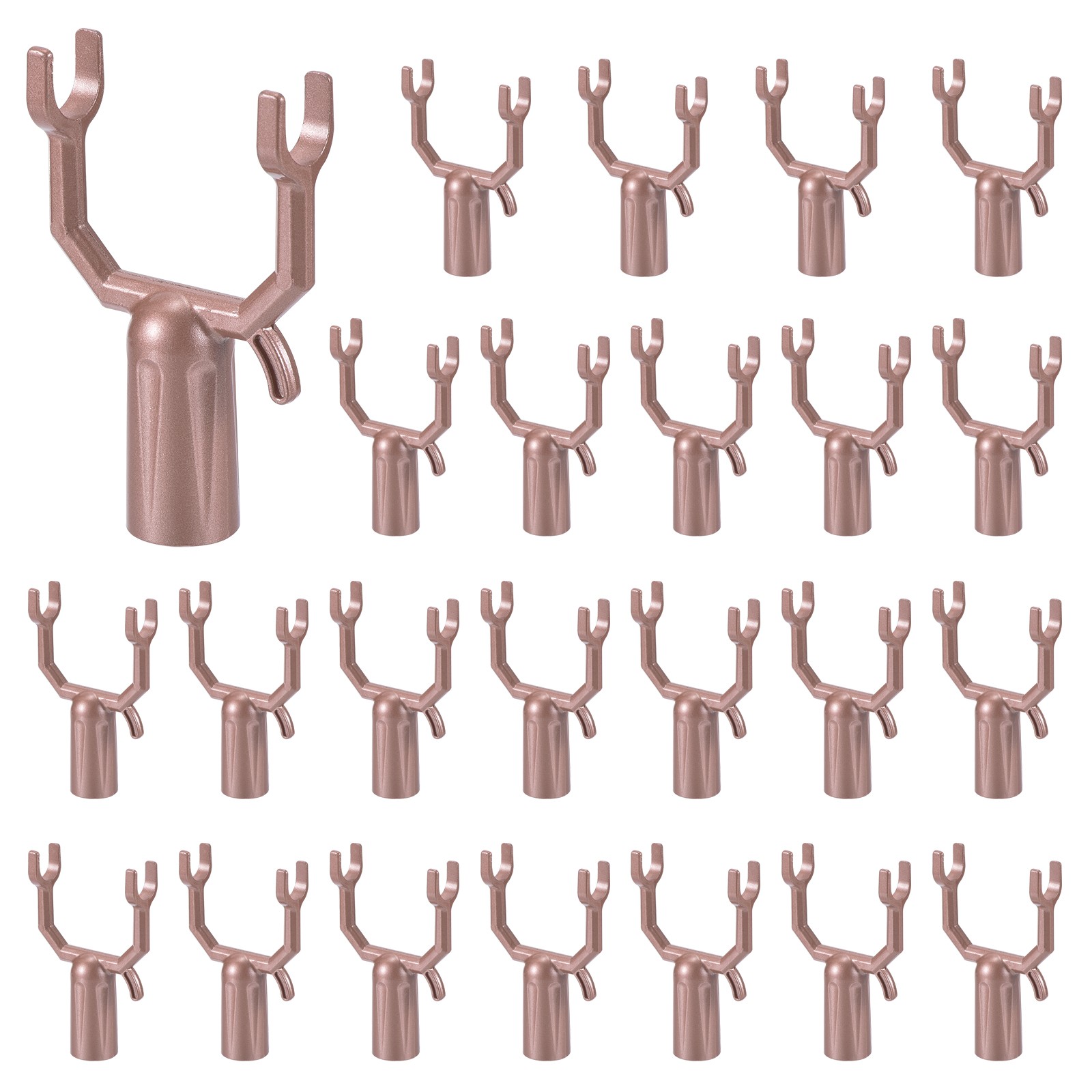 24pcs Metal Tree Branch Support 0.75" Pole Tree Straightening Kit Rose Gold