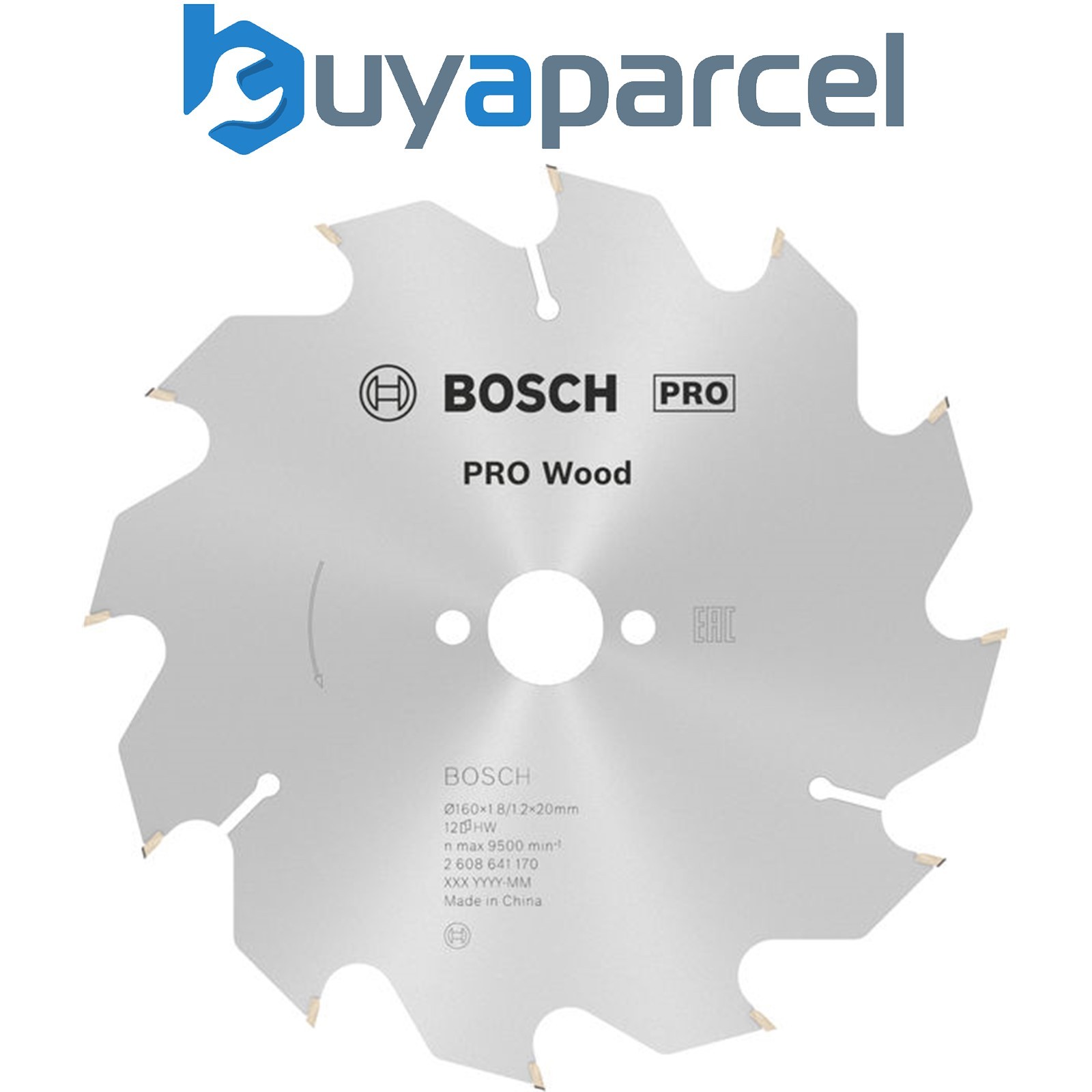 Bosch PRO Wood Circular Saw Blade 160 x 1.8 x 20 mm T12 2608641170