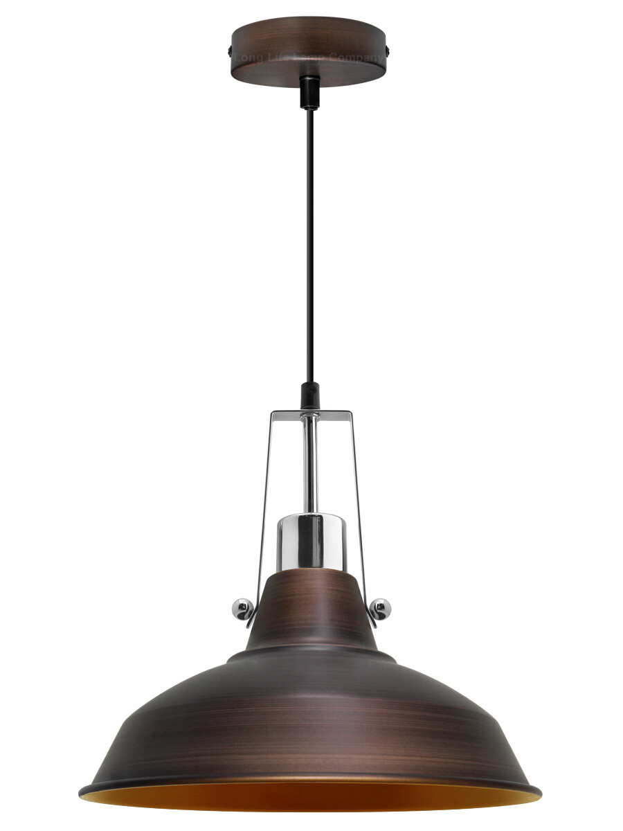 Vintage Industrial Metal Ceiling Pendant Shade Rustic Hanging Retro Light M0156