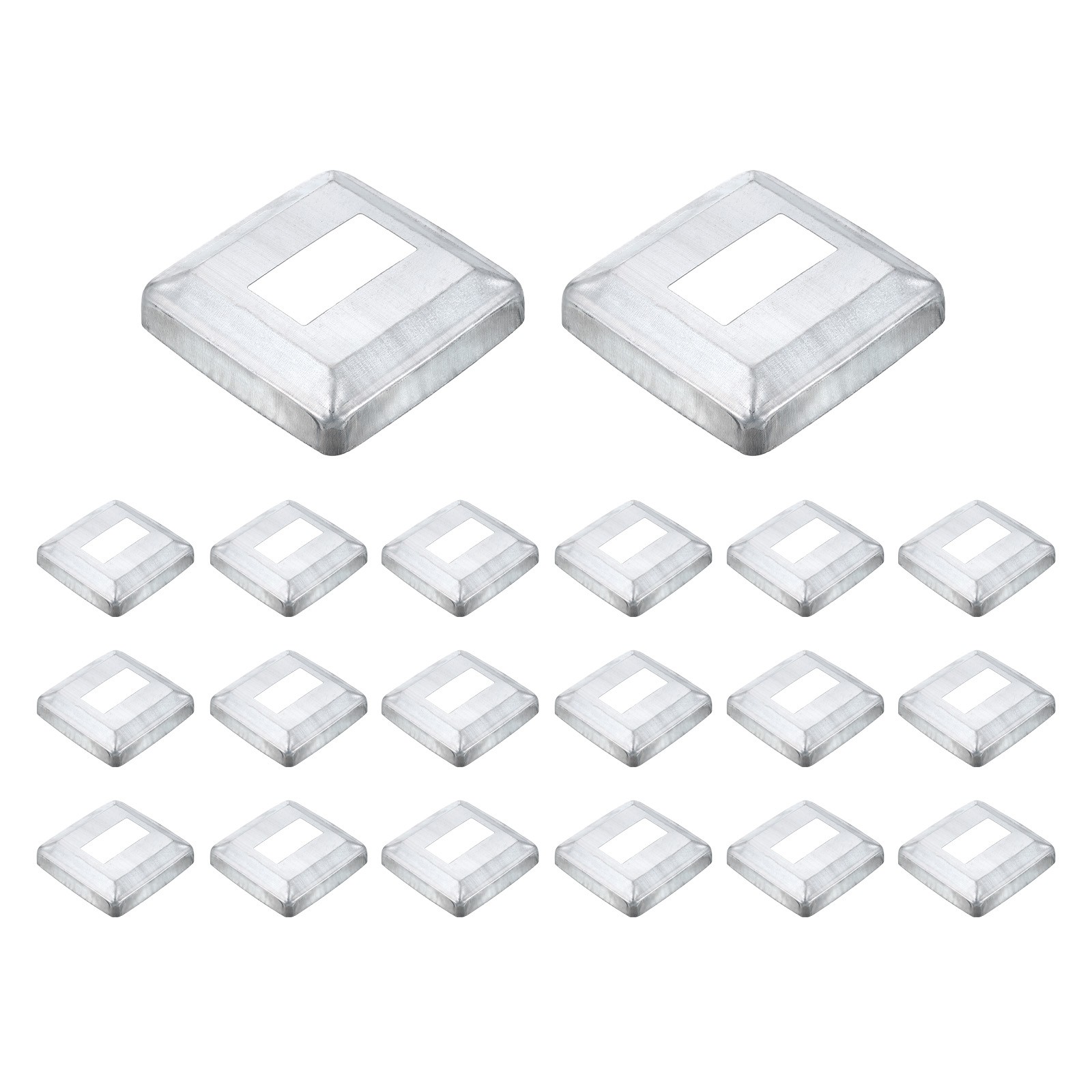 20Pcs Post Base Cover, 3.75x3.75 Integral Style Post Skirt Column Wrap(2x1)