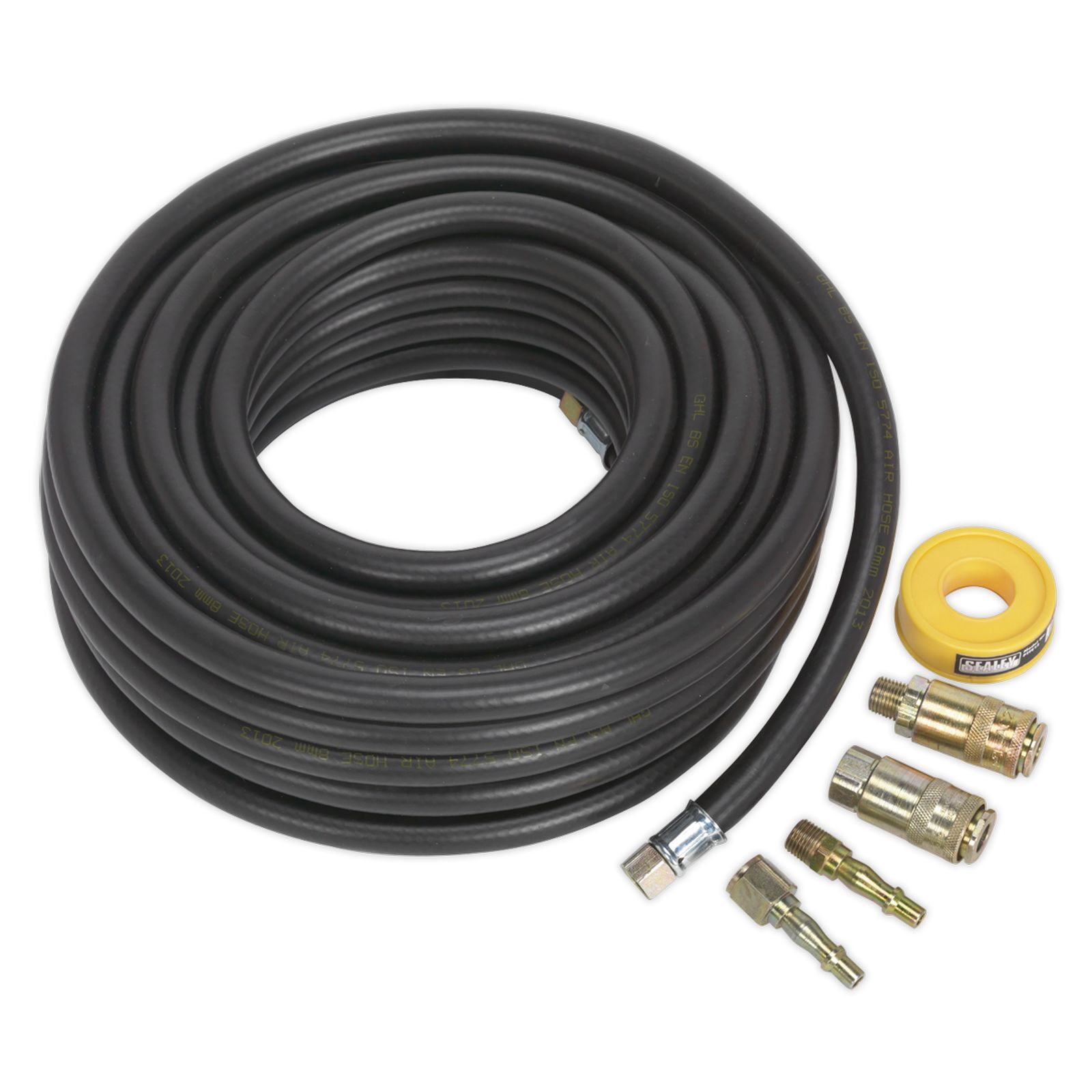 Sealey Air Hose Kit 15mtr x 8mm With Connectors Accessory Kits Hoses Rubber DIY