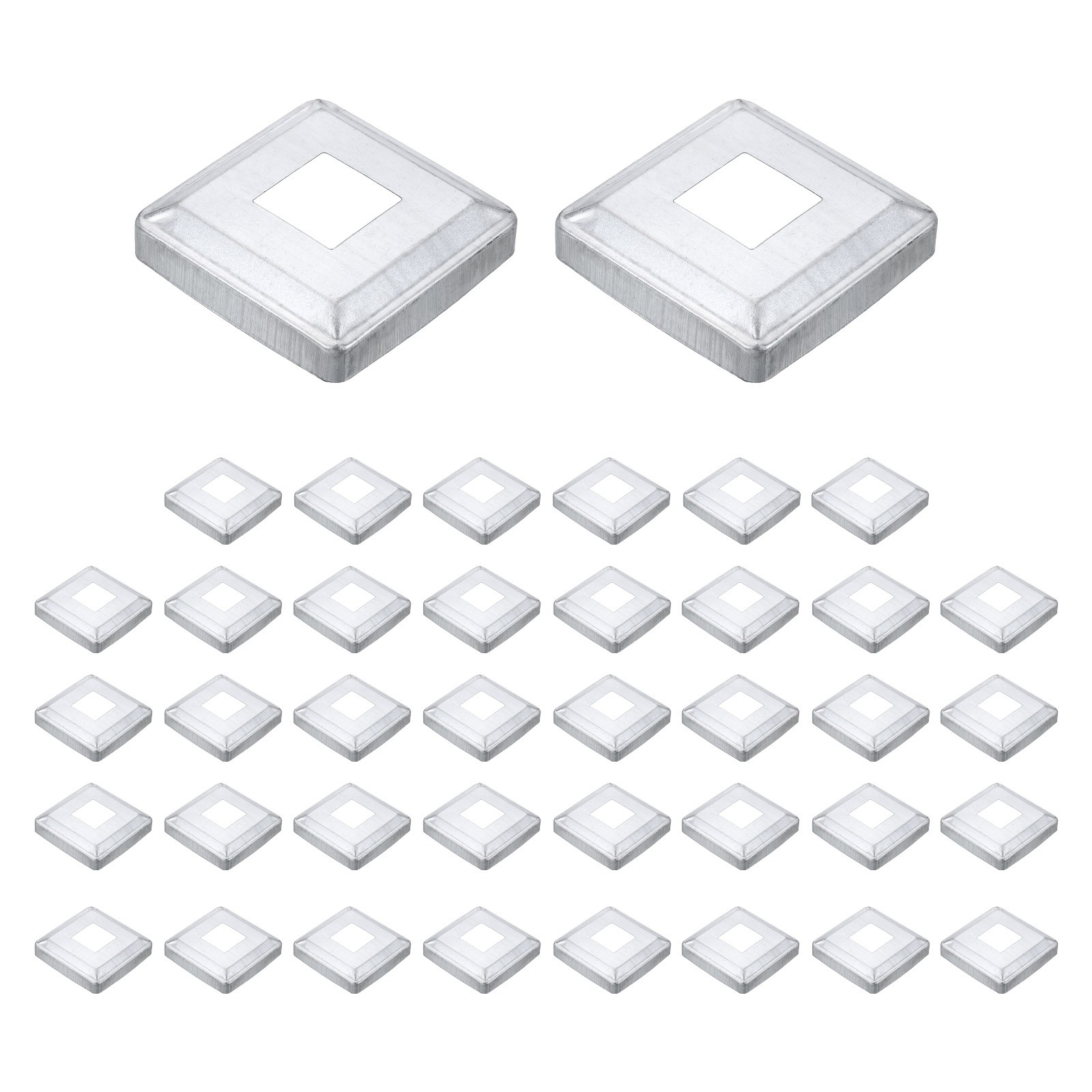 40Pcs Post Base Cover, 3.25x3.25 Integral Style Post Skirt Column Wrap(1.2x1.2)