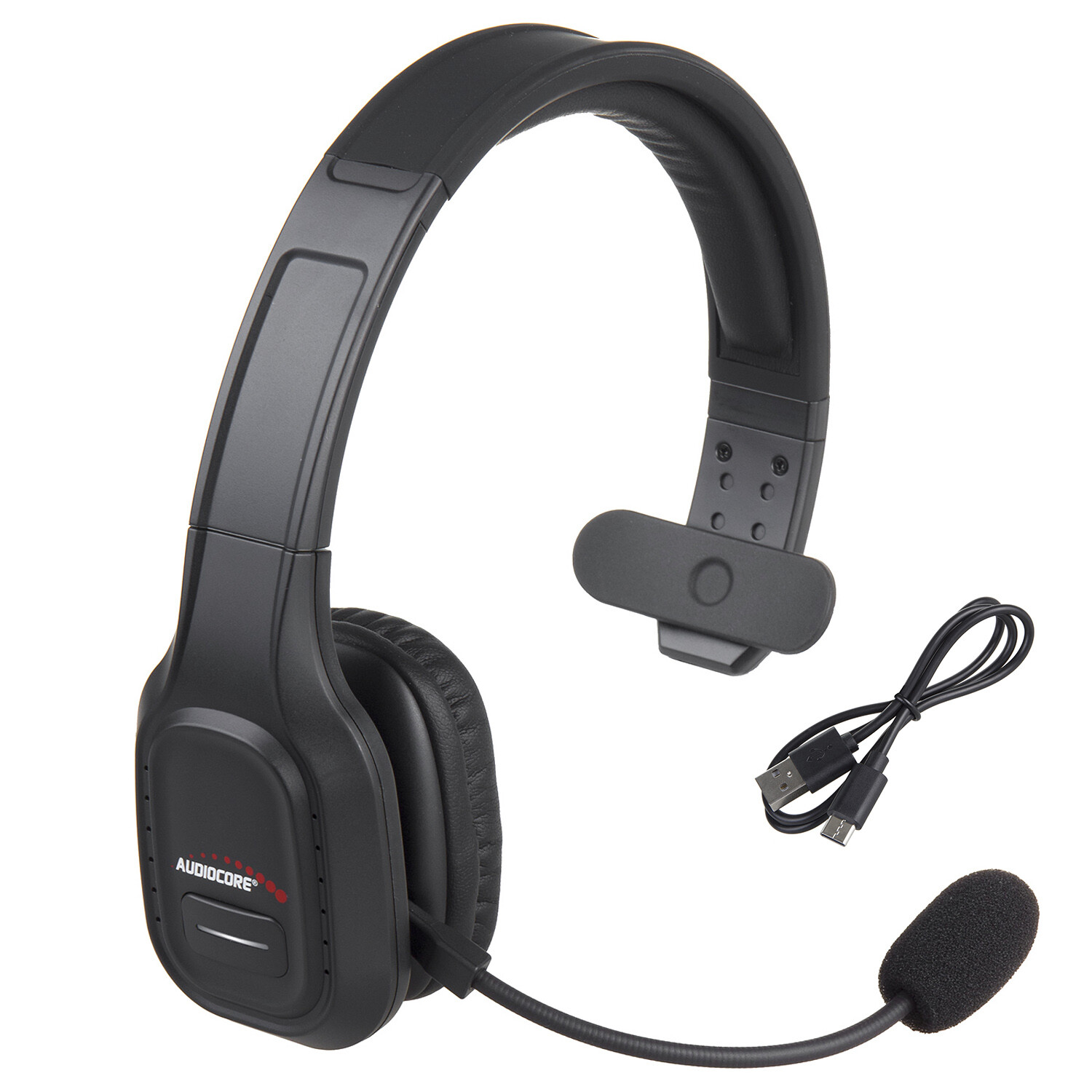 Bluetooth Headset Headphone Microphone Call Center Google Siri Adjustable On/Off