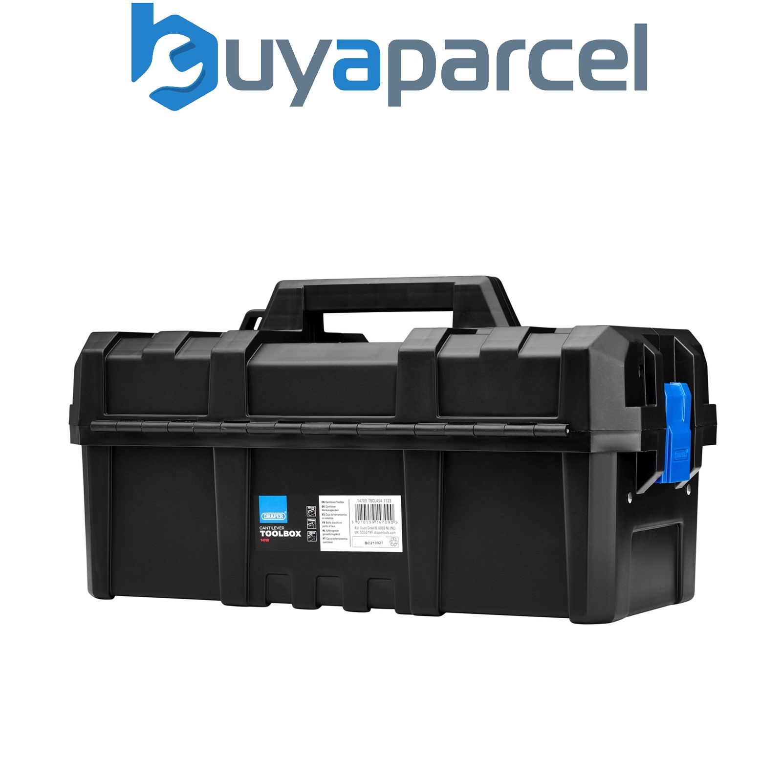 Draper 14709 Plastic Cantilever Toolbox, 454mm