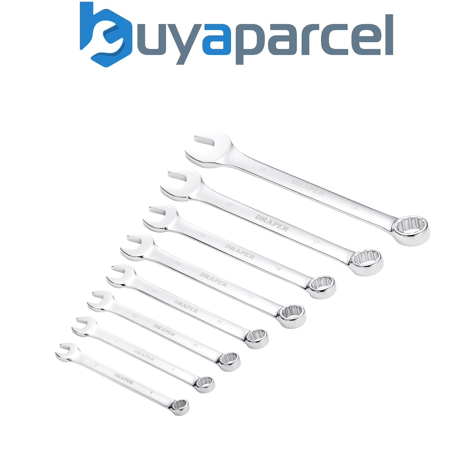 Draper 17981 Draper HI-TORQ Metric Combination Spanner Set (8 Piece)