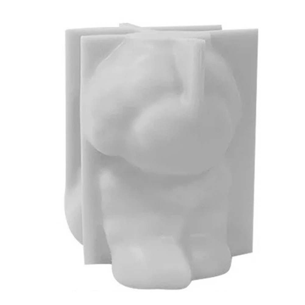 Dog Candle Mold Animal Teddy Puppies Soy Wax Silicone Mould Puppy Dog Lover1040