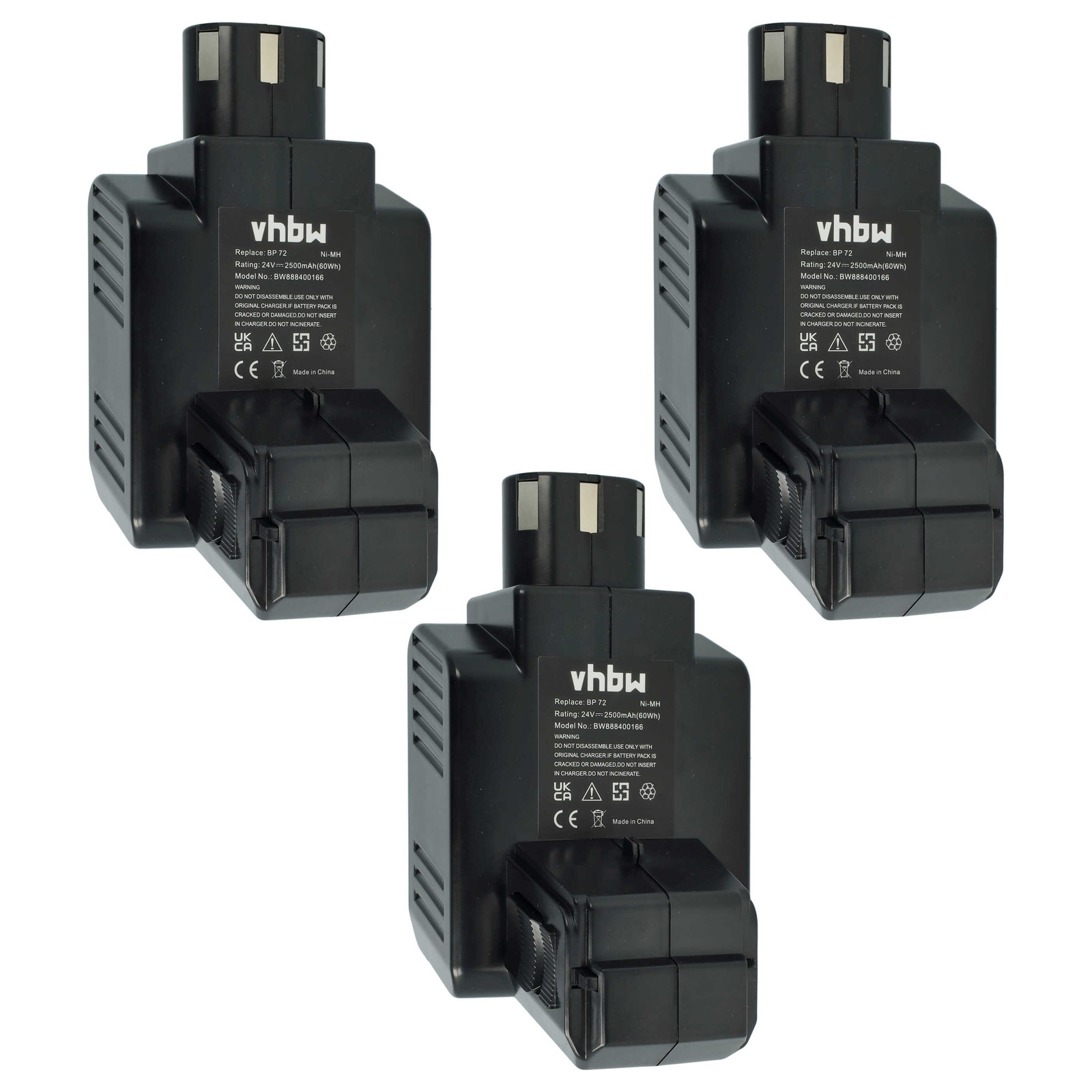 3x Battery for Hilti TE 5 A 2.5Ah 24V