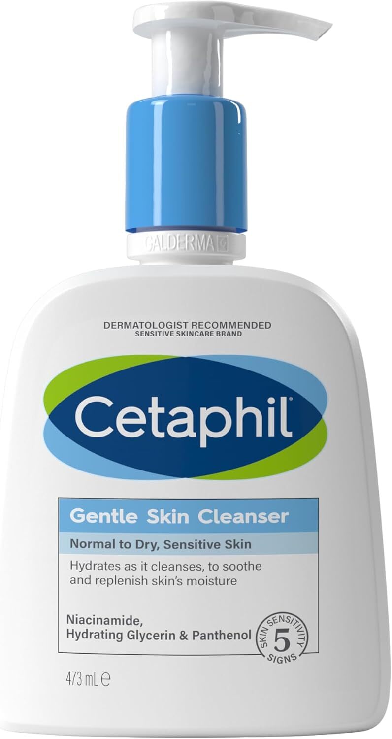 Cetaphil Gentle Skin Cleanser, 473ml, Face & Body Wash, For Normal To Dry Sensi