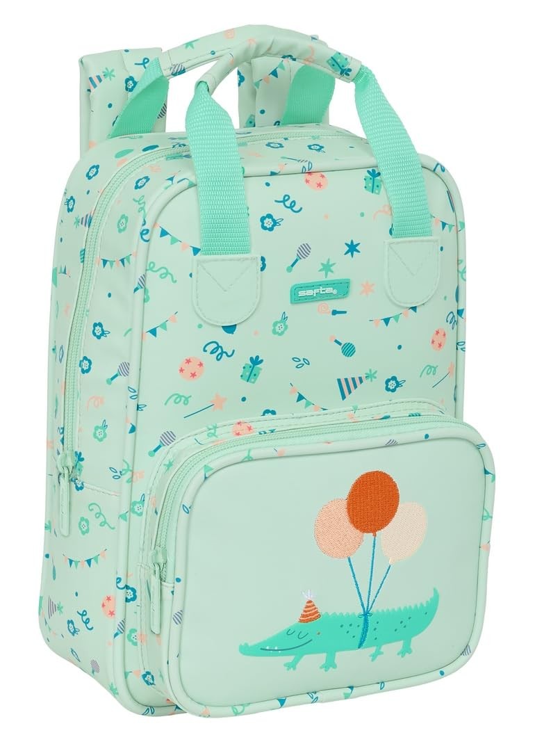 Safta PREESCOLAR FIESTA – Children's Backpack, Adaptable with Handles, Recyclabl