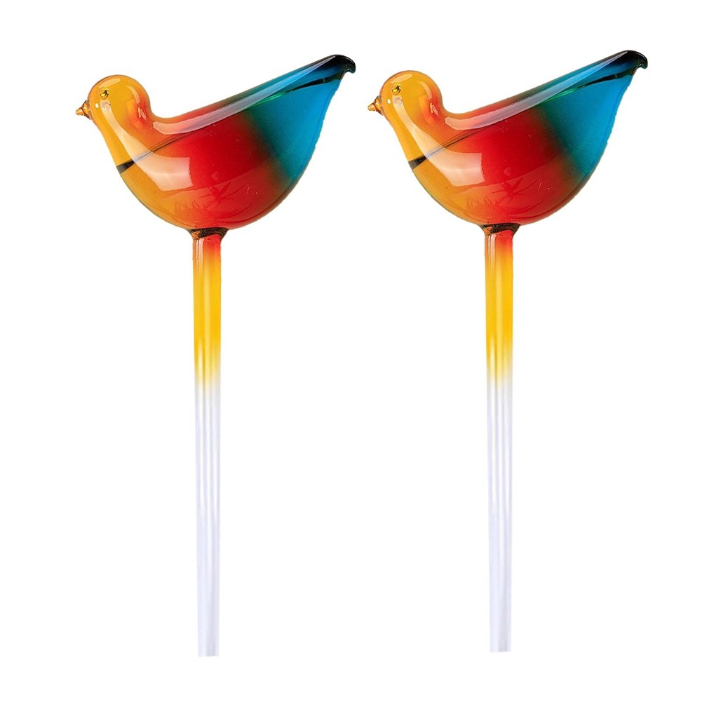 3X(Bird Shape Plant Self Watering Globes, Glass Water Bulbs Automatic Self6359