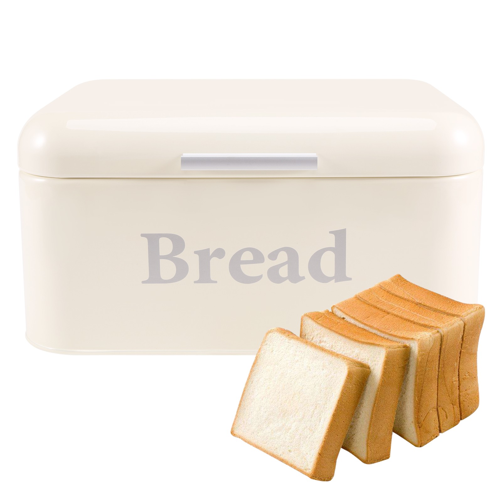 Vintage Bread Box Cupboard Iron Snack Box Desktop Finishing Dust-Proof2551