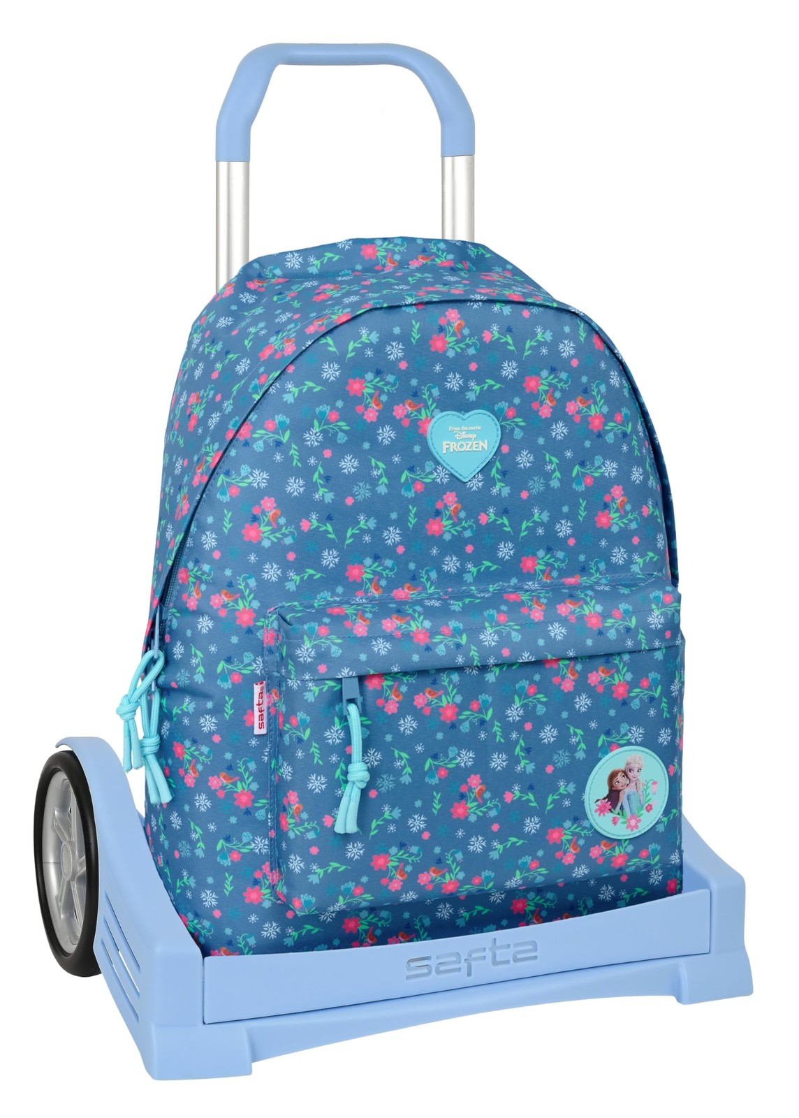 Frozen – School Backpack 775, Ergonomic Back, with Safta Evolution Trolley, Idea