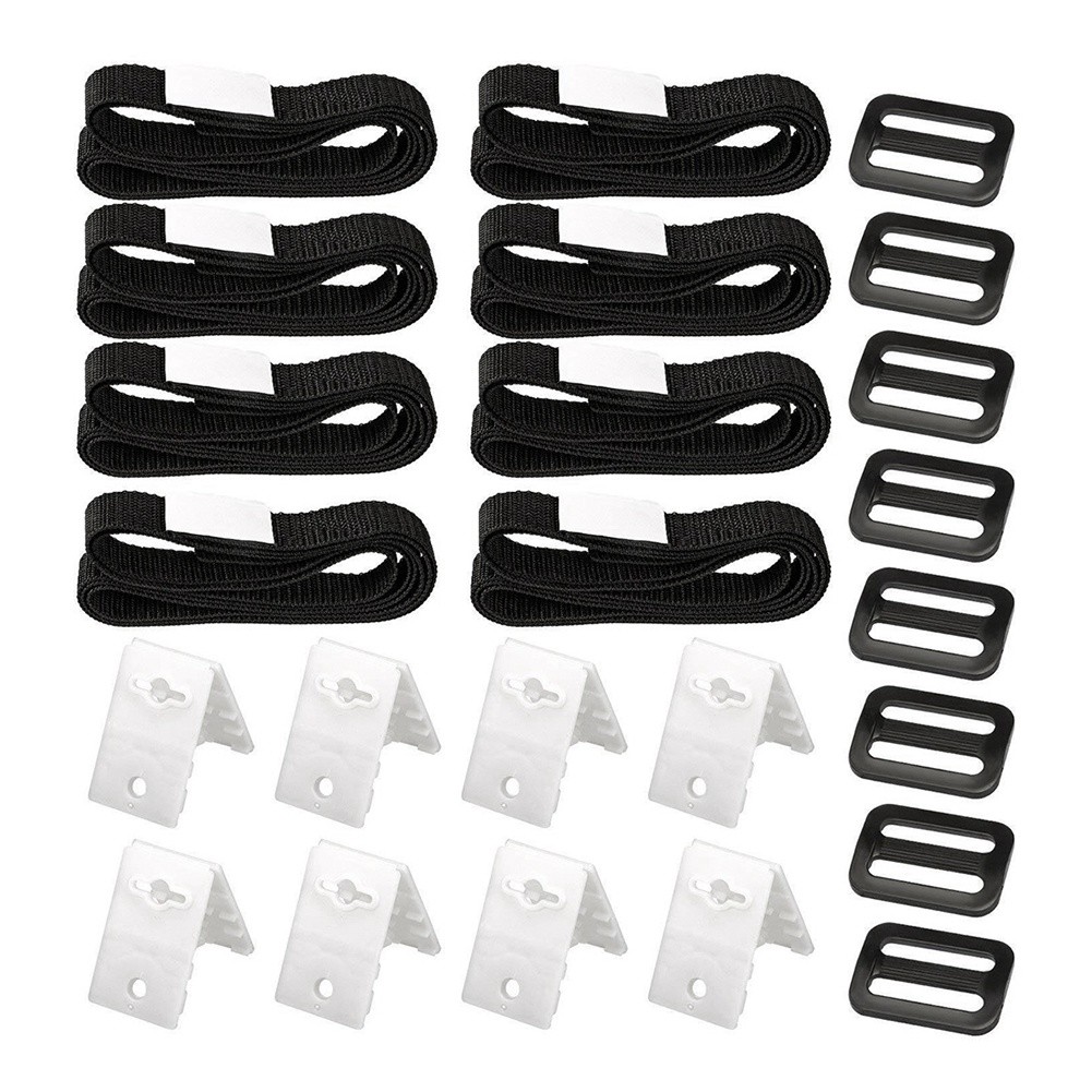3X(24Pcs Swimming Pool Cover Roller Attachment Straps Kit Universal Solar8695