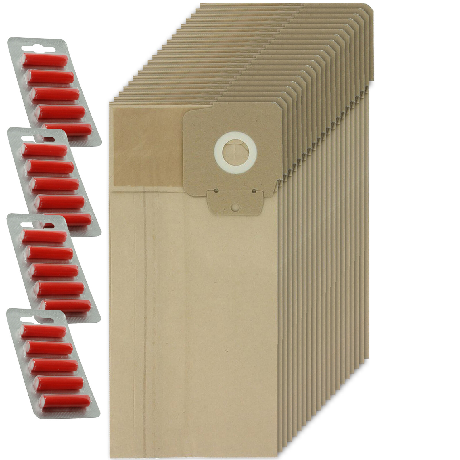 20 x Dust Bags Paper Filter for KARCHER CV30 CV38 CV48 Vacuum Cleaner + Freshene