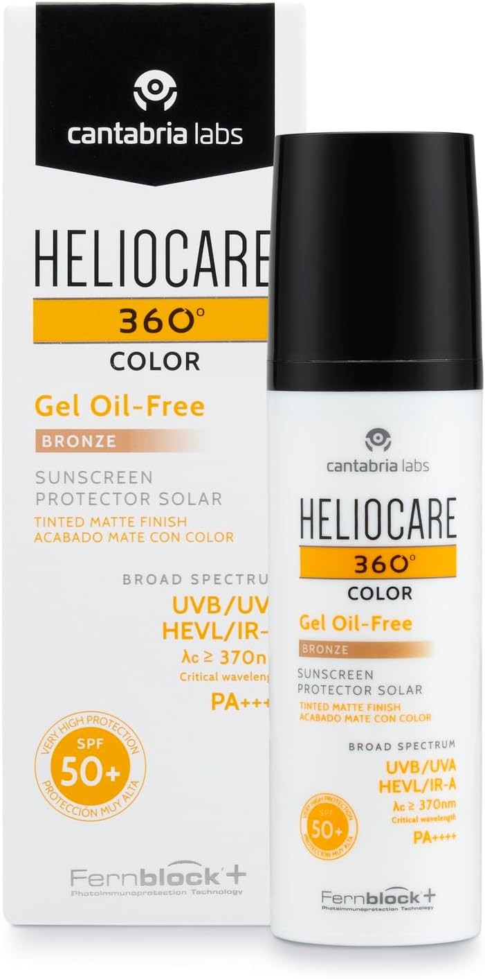 Heliocare 360 Colour Gel Oil-Free Bronze SPF50+ 50ml / Sunscreen For Face/Daily