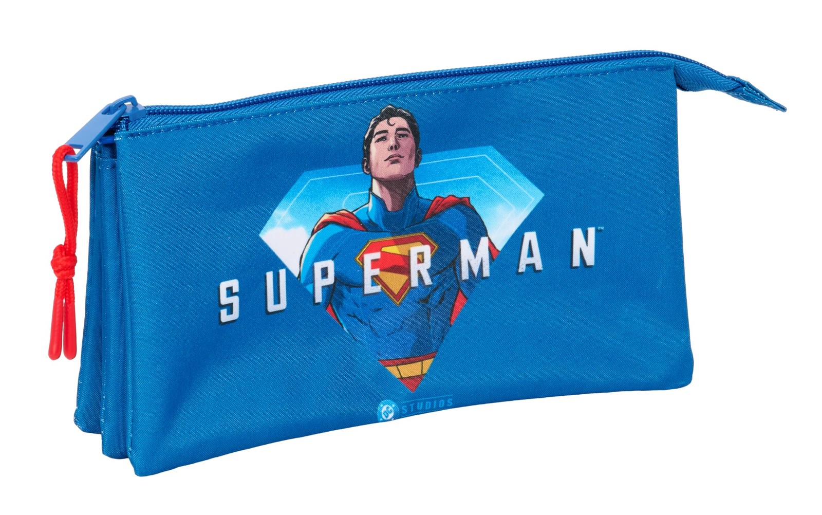 Safta Superman – Triple Pencil Case, Children's Pencil Case, Ideal for School Ch