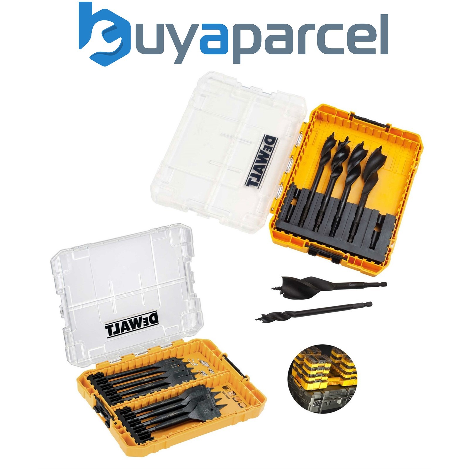 DeWalt DT70751 Extreme Flat Wood Spade Bit Set 9 Piece & 6 Piece Set Auger Bit