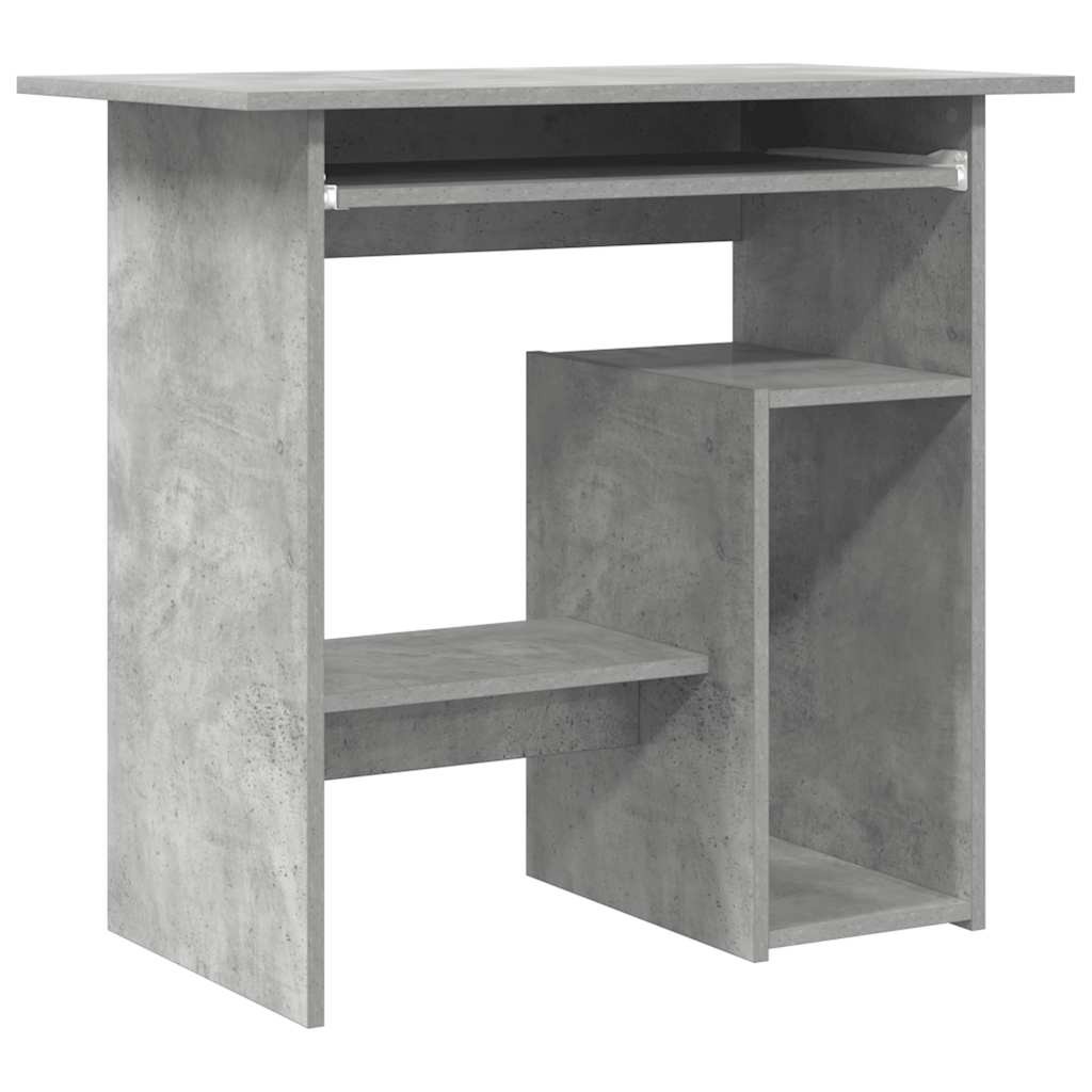 Desk Concrete Grey Engineered Wood Bedroom Living Room Writing Table vidaXL