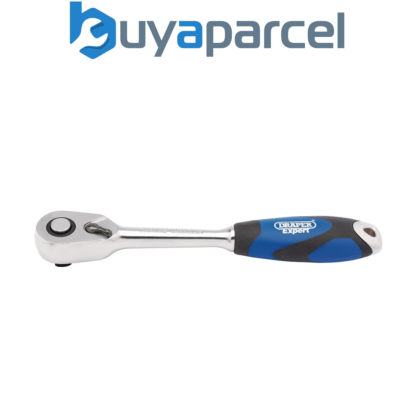 Draper 26503 Draper Expert Soft Grip Reversible Ratchet, 3/8" Sq. Dr., 72 Tooth