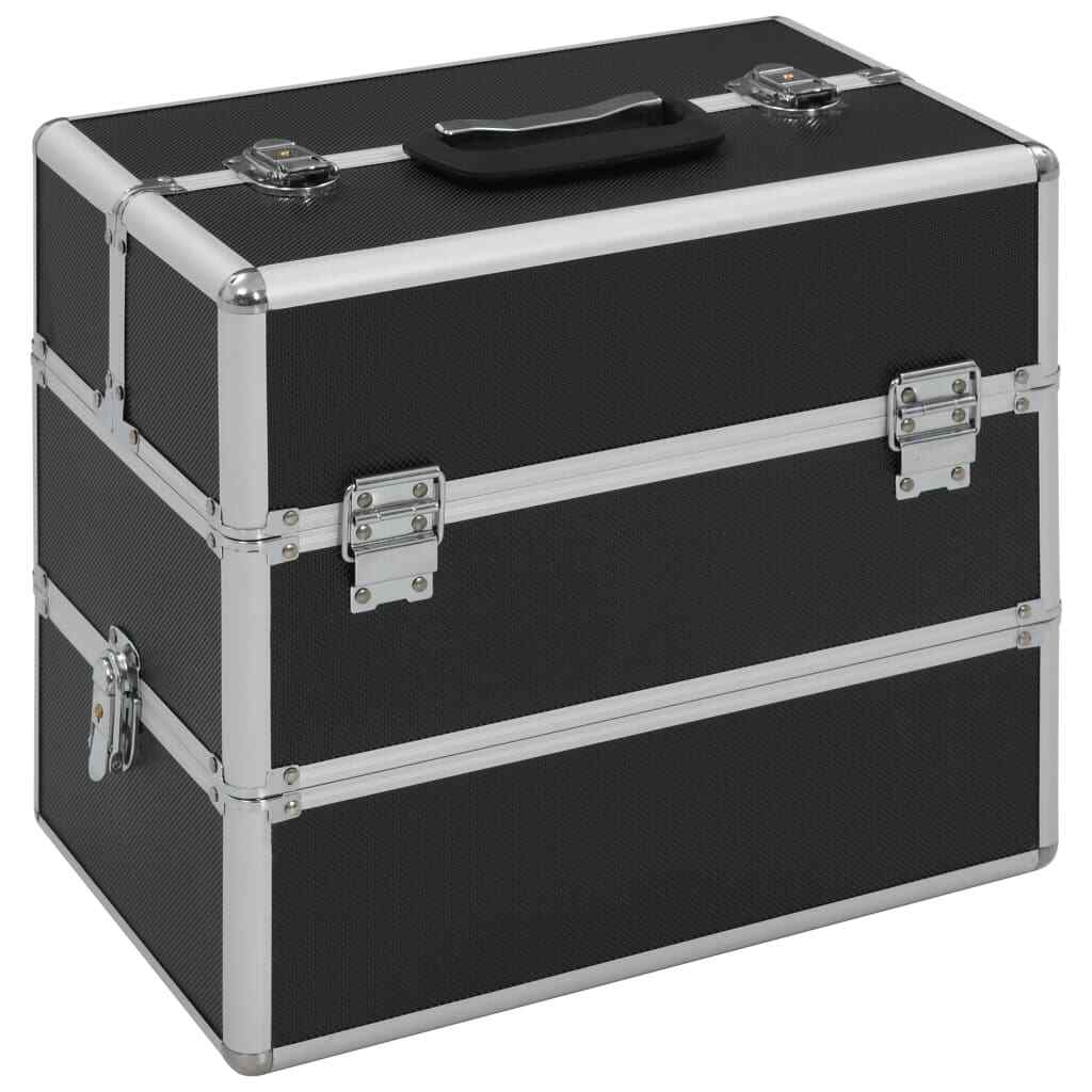 3 Tiers Proessional Beauty Make up Cosmetic Box Jewelry Vanity Case Portable