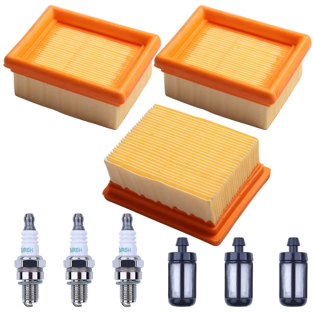 3X(3PCS BR800 Air Filters Kit for BR800 BR800C BR800X Backpack Leaf7500