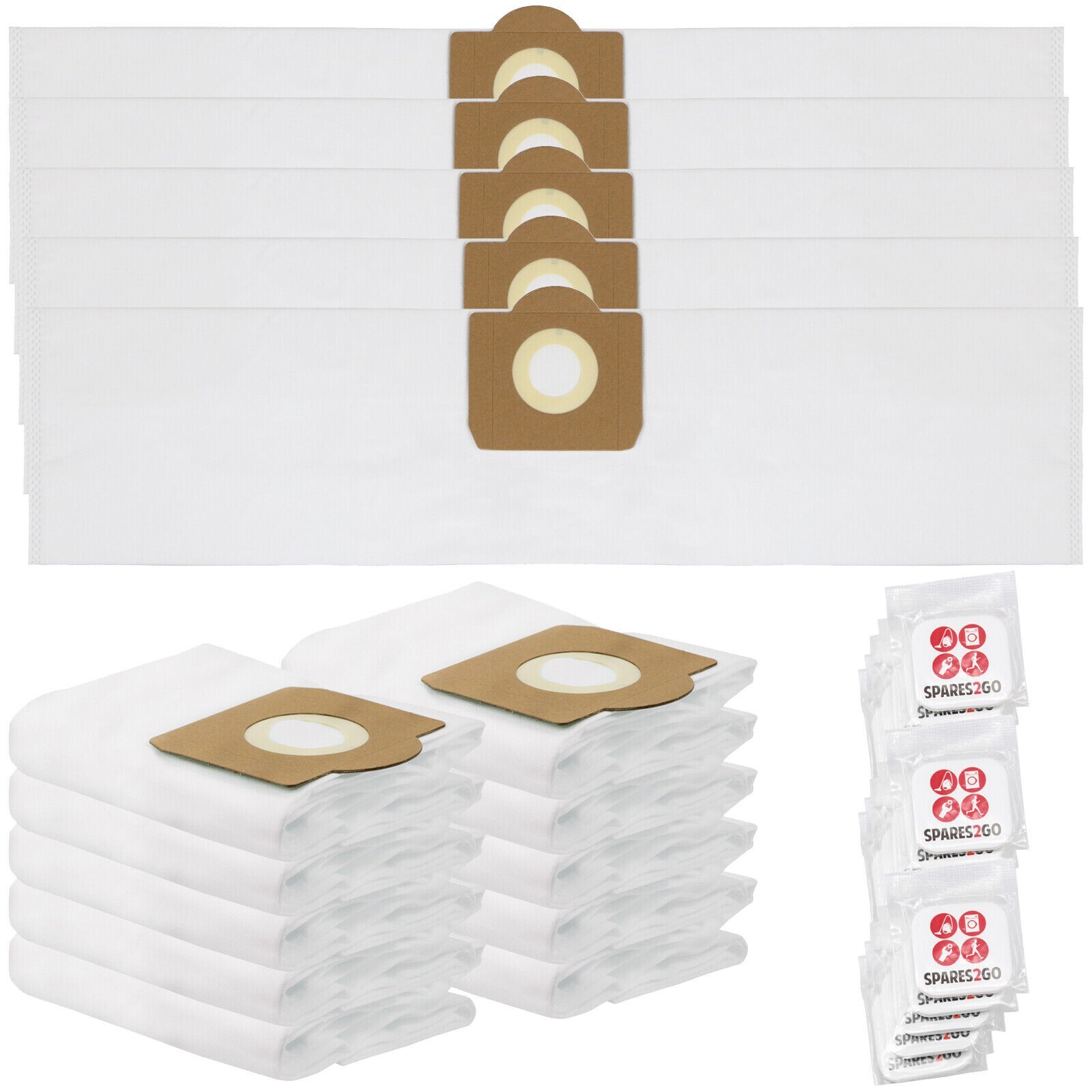 Bags for TITAN 16L 20L 30L 40L Vacuum Cleaner Microfibre Dust Bag SMS x 15 Fresh