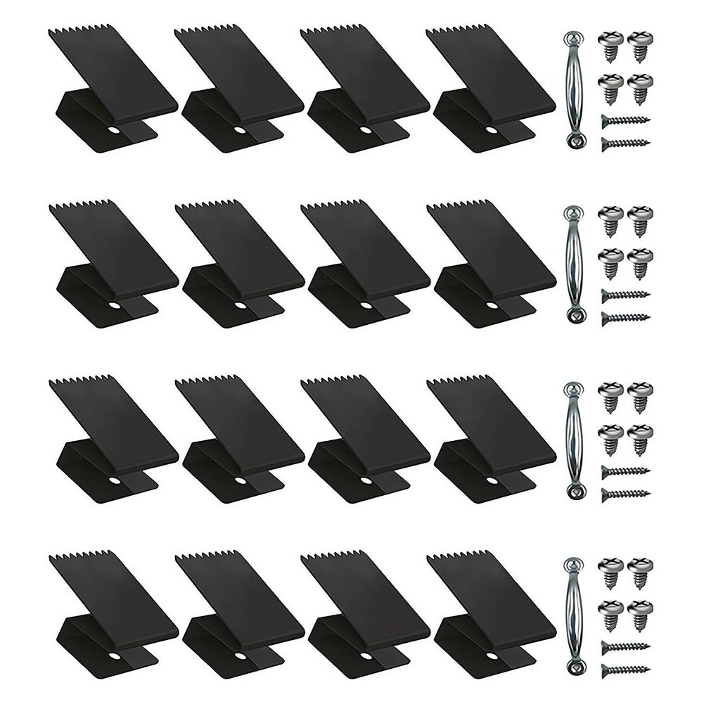 Hurricane Window Clips,Stainless Hurricane Board- Clips with Serrated1747