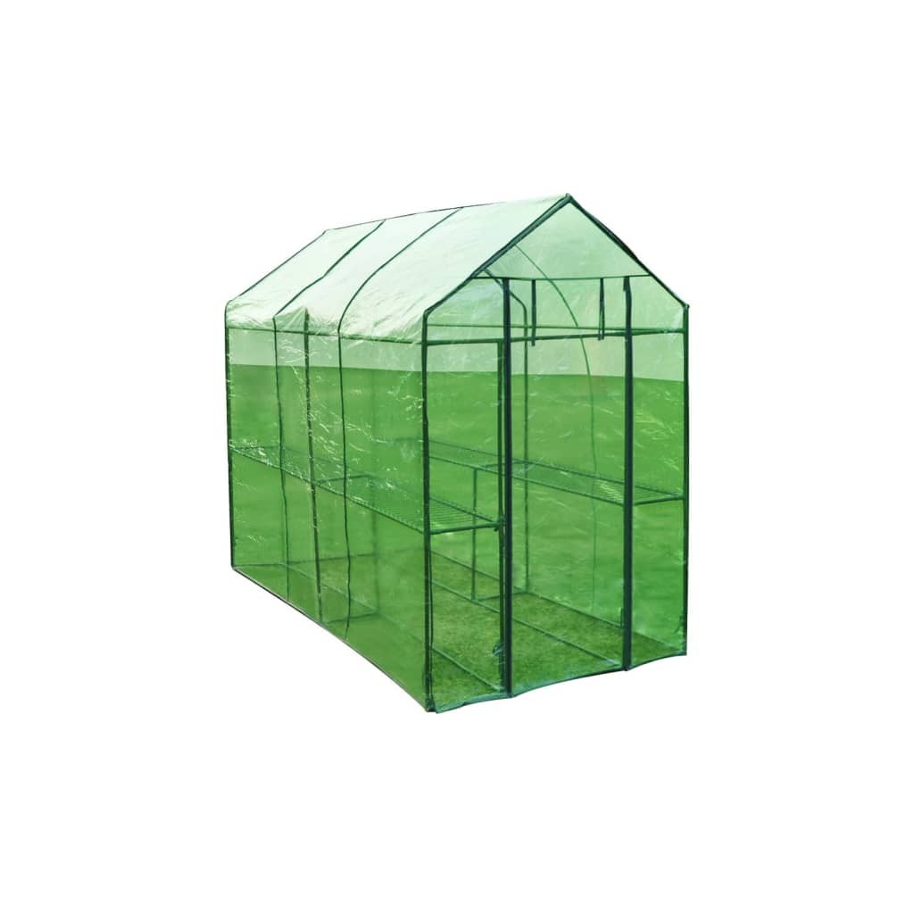 Greenhouse Steel XL PVC Cover Garden Green Shade Plant House Storage vidaXL