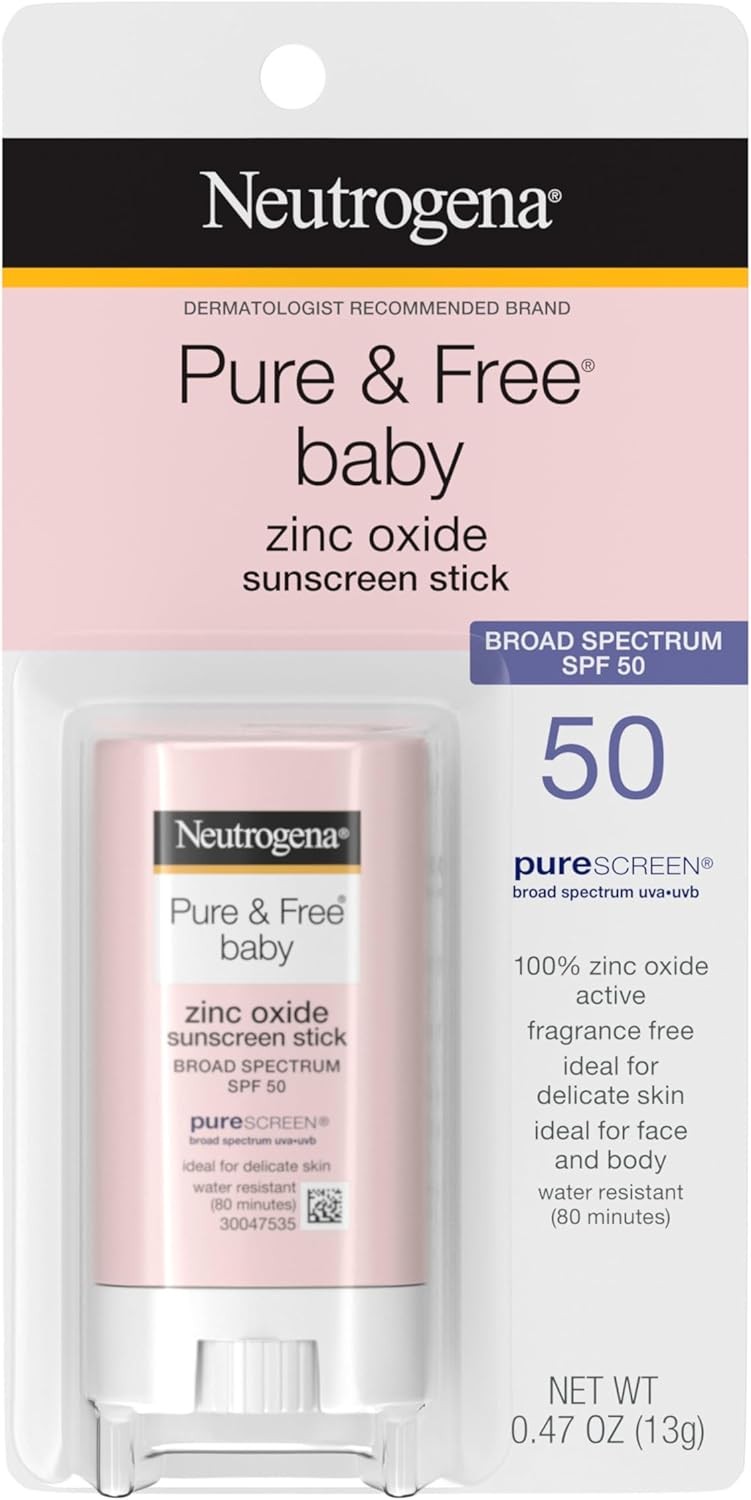 Neutrogena Pure & Free Baby Mineral Sunscreen Stick with Broad Spectrum SPF 50