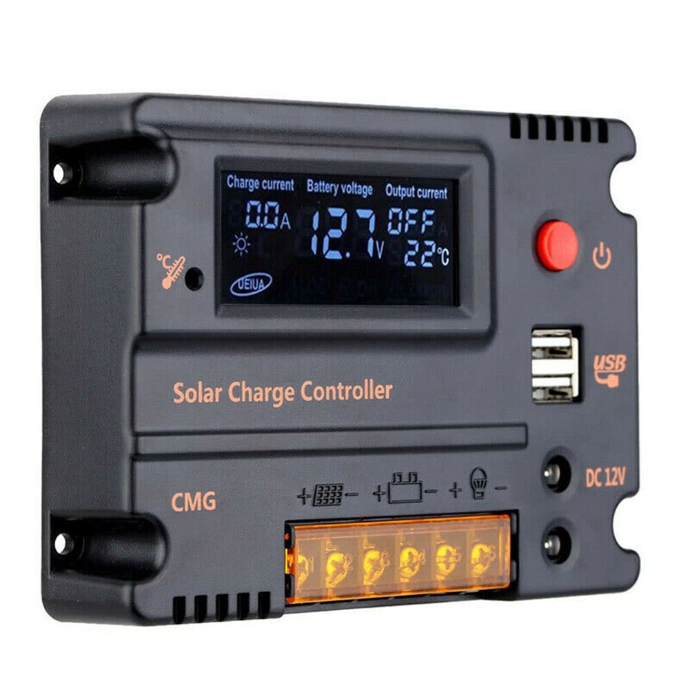 10A Solar Controller 12V/24V Solar Panel Battery Regulator Auto