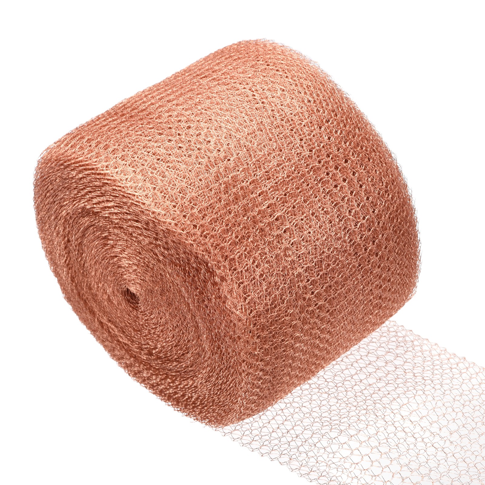 Copper Mesh 5"x 49Ft Copper Mesh Roll for Hole Filler Fabric DIY Kit