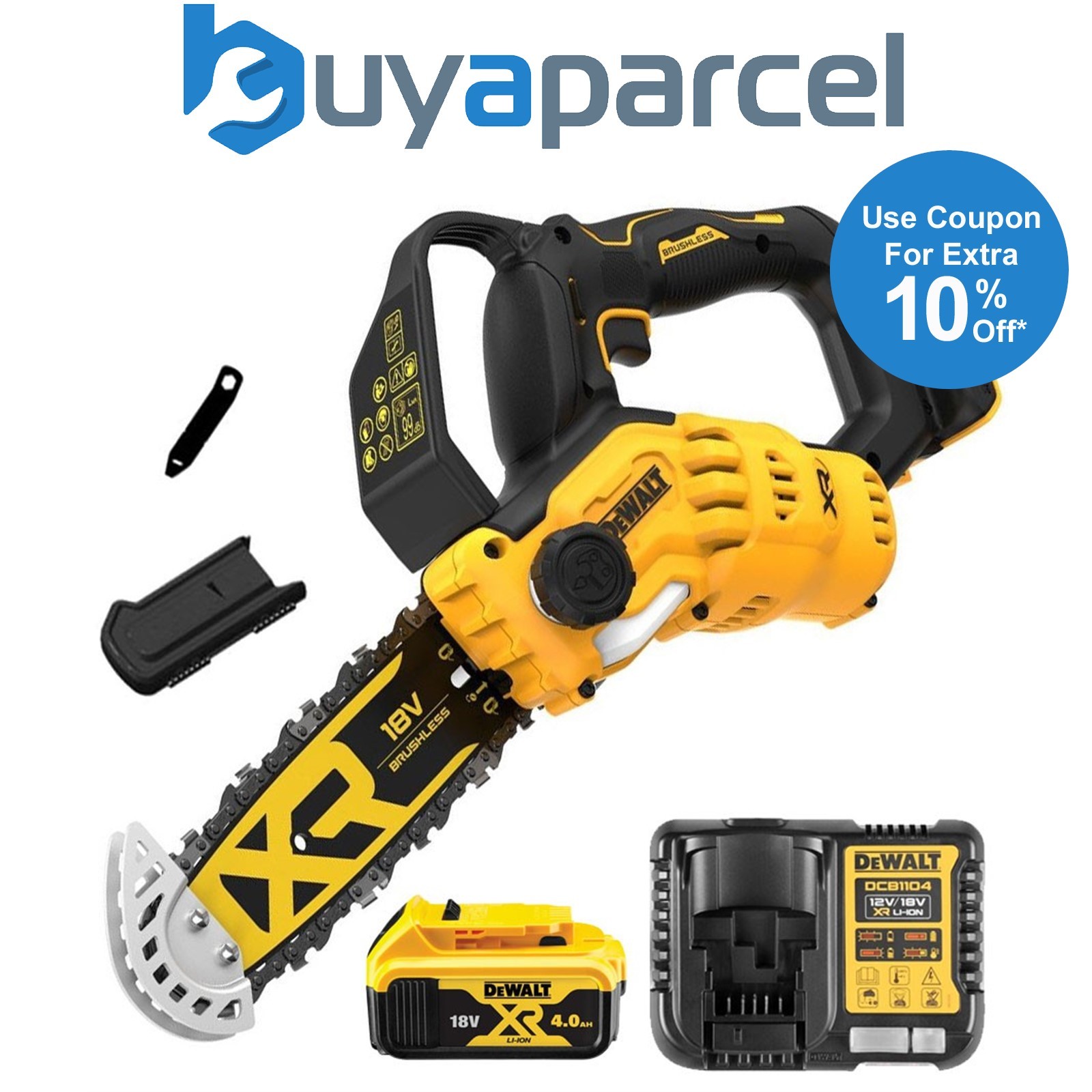 Dewalt DCMPS520M1 18v 20cm Cordless Brushless Pruning Saw 1 Handed Chainsaw