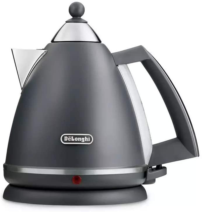 De'Longhi KBX3016.GY Jug Kettle with Anti-scale Filter Argento 1.7L 3000w Grey