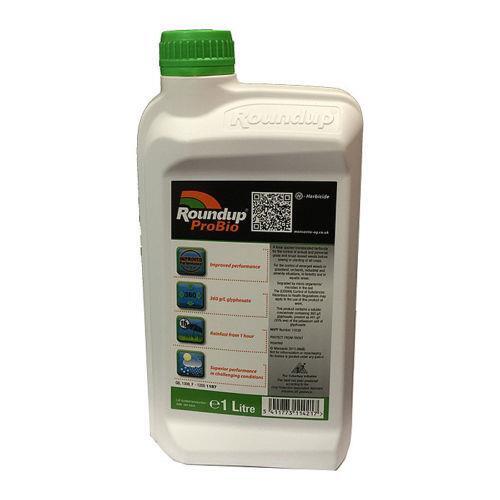 Roundup Pro Bio 1 Litre Weedkiller Professional Strong Glyphosate Weedkiller