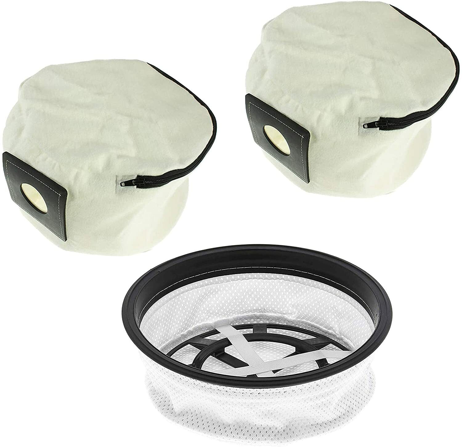 2 x Reusable cloth zip hoover Dust Bags & Filter for HENRY HETTY Vacuum Cleaner