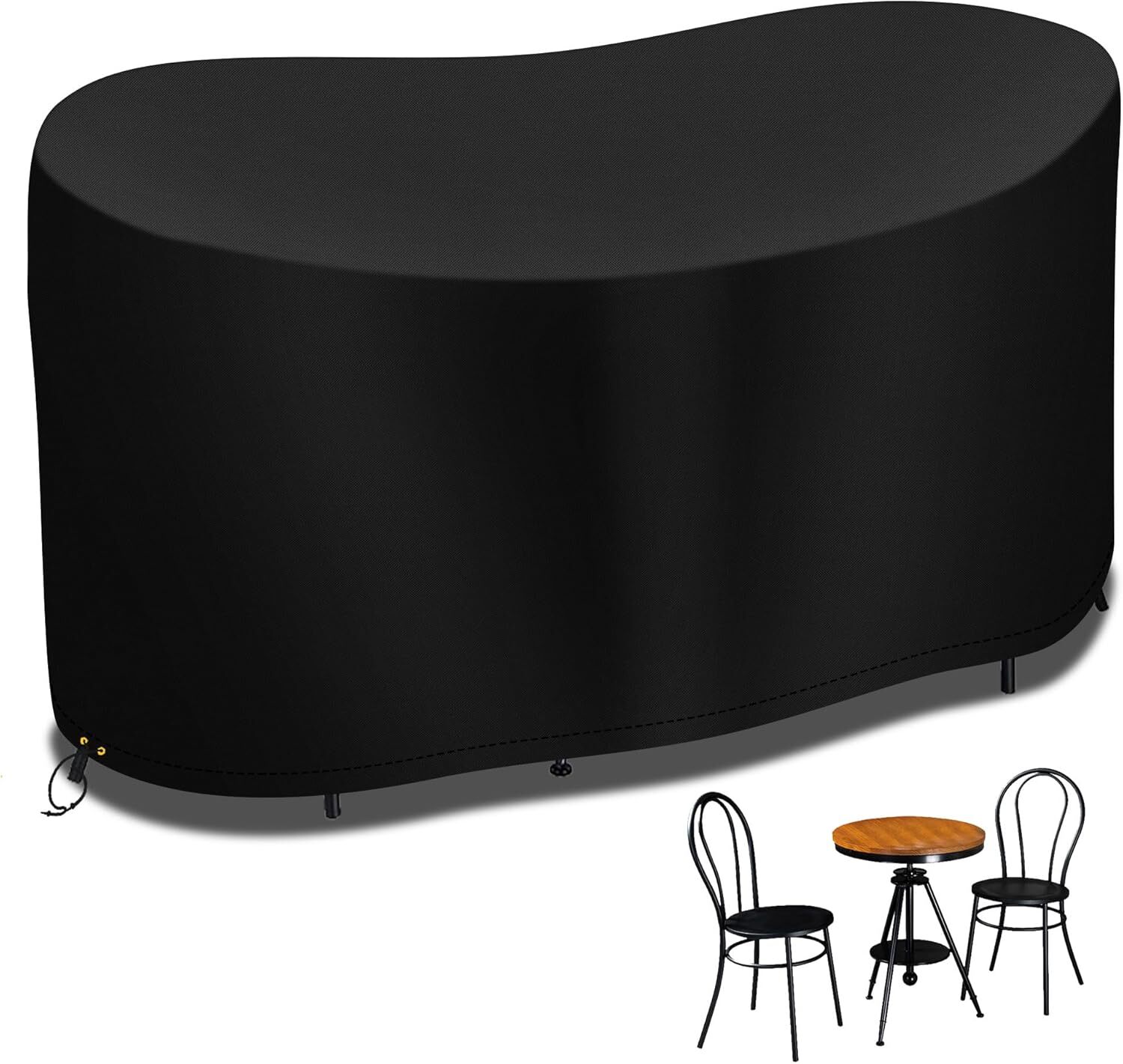 RICHIE Small Bistro Set Cover, 146 * 70 * 80cm Waterproof Outdoor Garden Patio