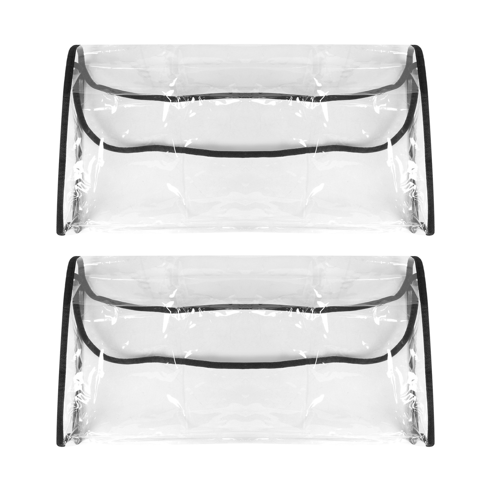 4X(2 Pack Salon Chair Cover Protectors,Clear Square Hairdressing Chair Back2683