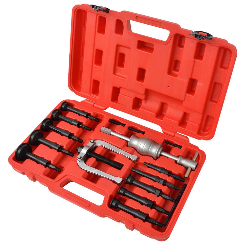 Insert Bearing Puller Set 16 Pieces Garage Work Extractor Hand Tool vidaXL